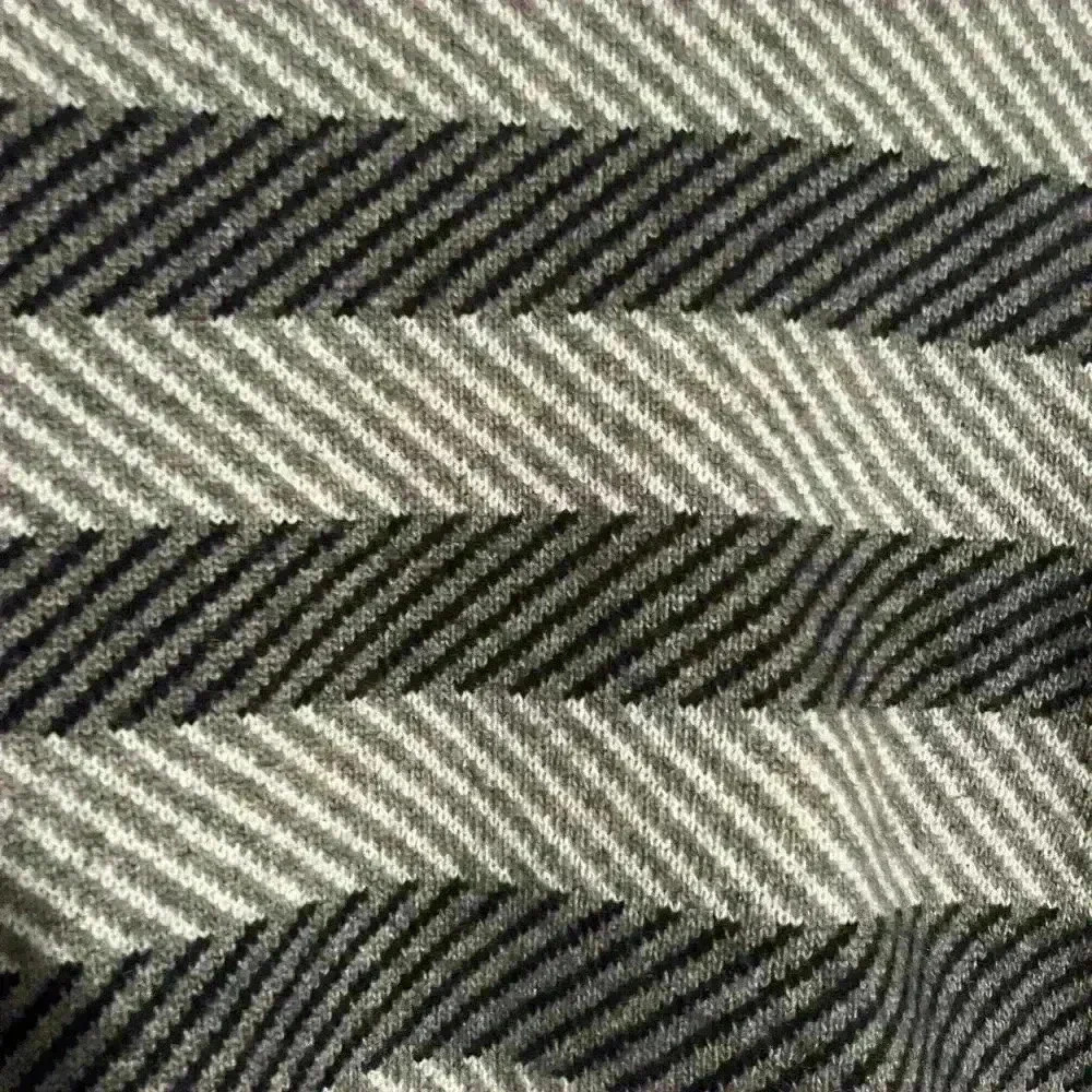 J. Crew Gray Herringbone Scoop Neck Long Sleeve Sweater Size M Merino Wool Blend - Picture 5 of 7